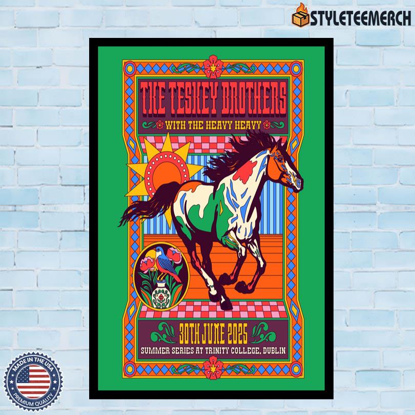 The Teskey Brothers Dublin Ireland June 30 2025 Concert Poster 4 The Teskey Brothers Dublin Ireland June 30 2025 Concert Poster