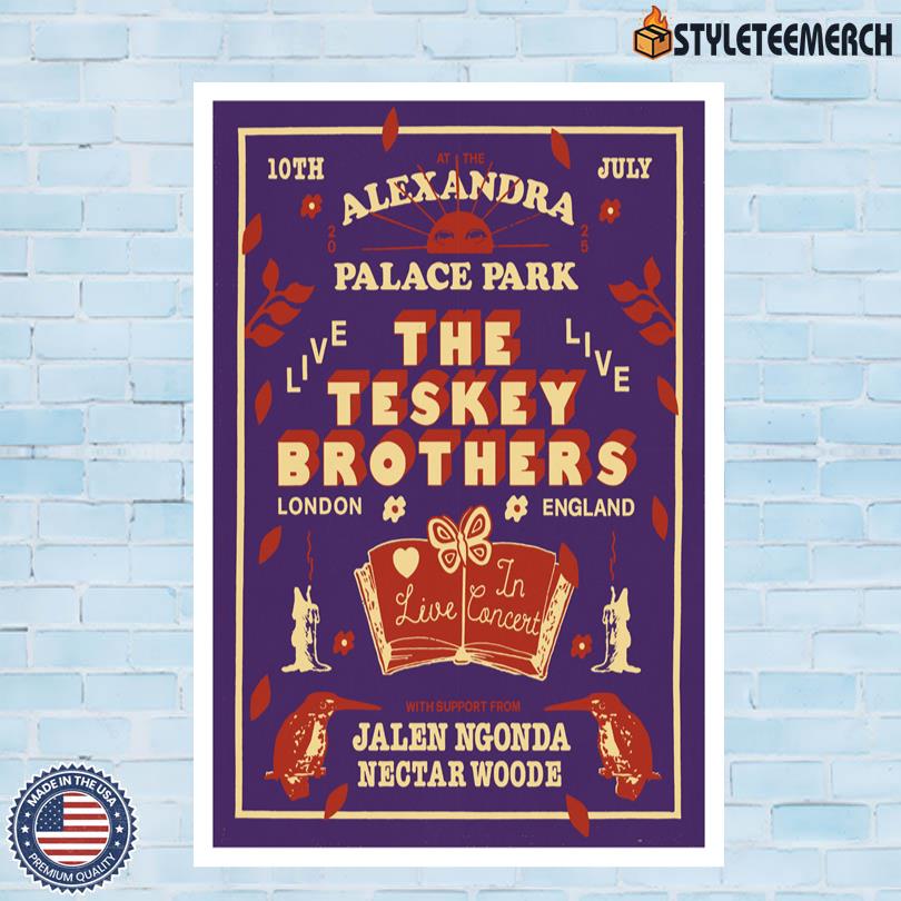 The Teskey Brothers London UK July 10 2025 Show Poster 4 The Teskey Brothers London UK July 10 2025 Show Poster