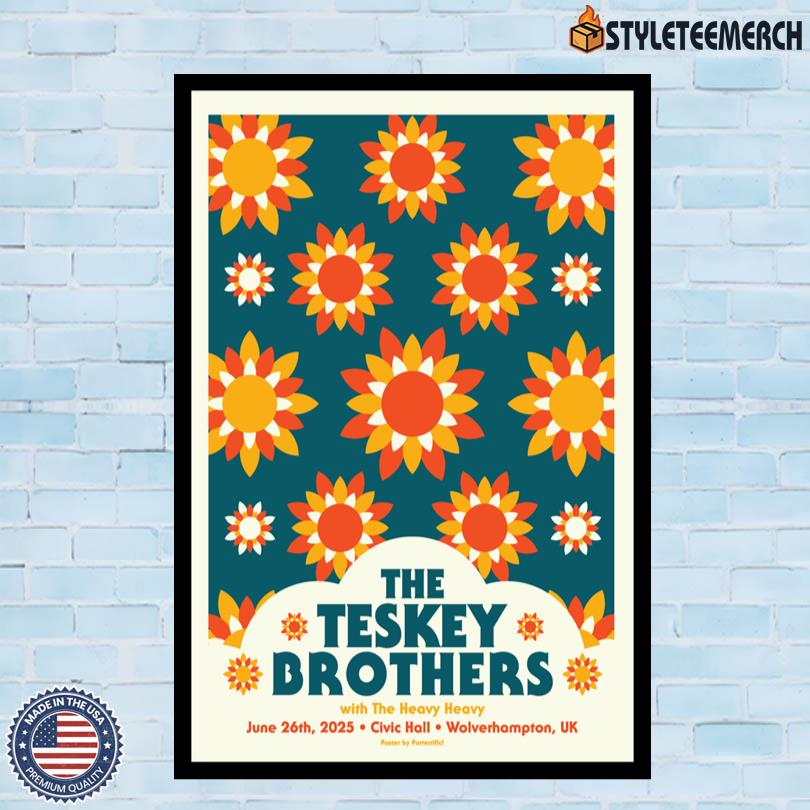 The Teskey Brothers Wolverhampton UK June 26 2025 Tour Poster 3 The Teskey Brothers Wolverhampton UK June 26 2025 Tour Poster