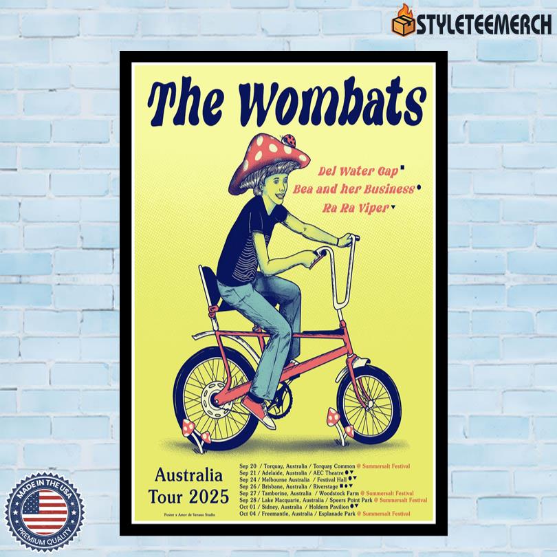 The Wombats Poster Australia 2025 4 The Wombats Poster Australia 2025