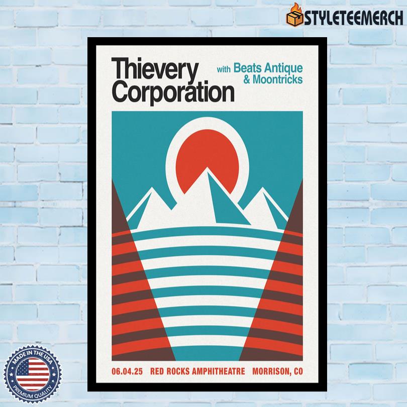 Thievery Corporation At Red Rocks In Morrison Jun 4 2025 Poster 4 Thievery Corporation At Red Rocks In Morrison Jun 4 2025 Poster