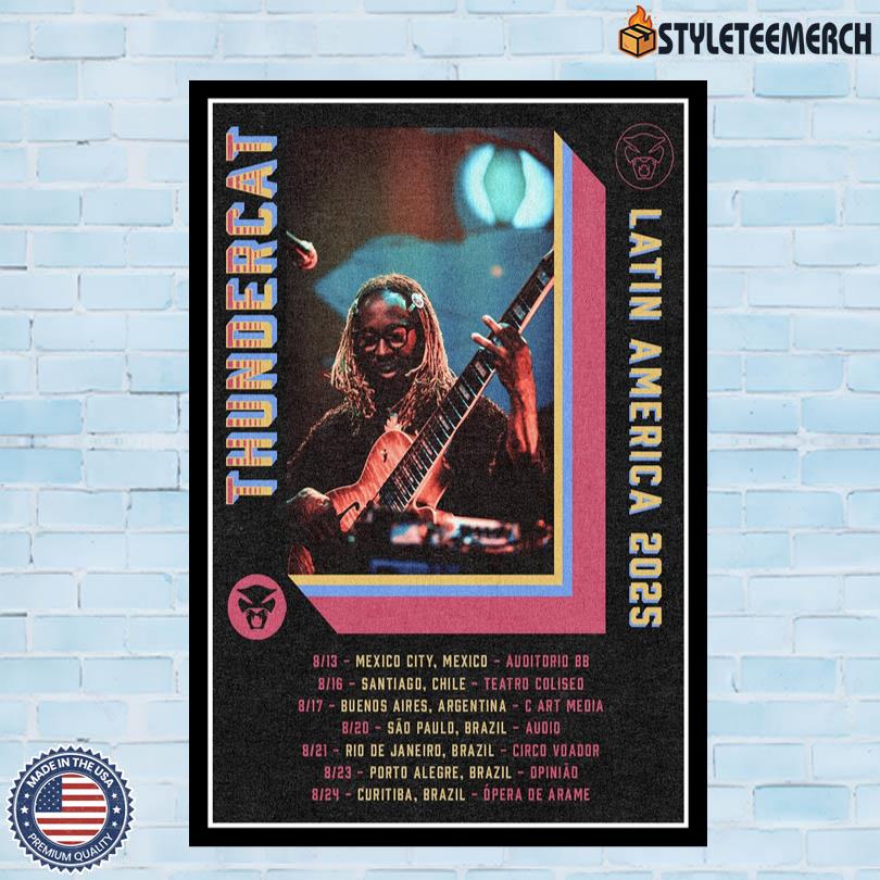 Thundercat Poster Latin America 2025 4 Thundercat Poster Latin America 2025
