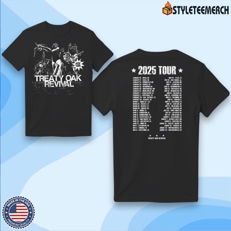 Treaty Oak Revival Tee 2025 Tour 4 Treaty Oak Revival Tee 2025 Tour