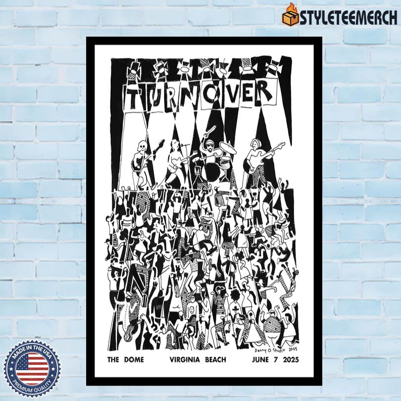 Turnover June 7 2025 Tour Poster Virginia Beach 4 Turnover June 7 2025 Tour Poster Virginia Beach