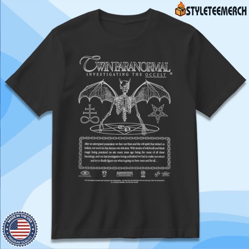 Twin Paranormal Shirt Demonic Evidence Official 4 Twin Paranormal Shirt Demonic Evidence Official