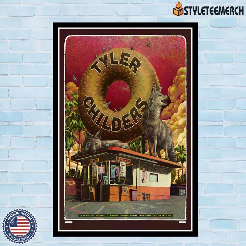 Tyler Childers Hollywood Bowl June 10 2025 Concert Poster 4 Tyler Childers Hollywood Bowl June 10 2025 Concert Poster