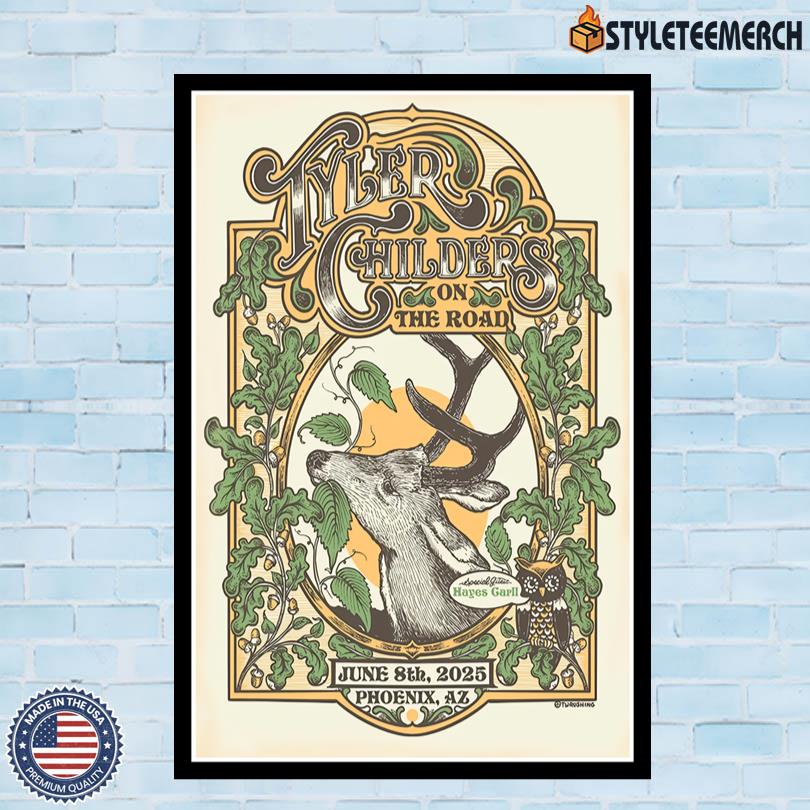 Tyler Childers June 8th 2025 Phoenix Concert Poster 4 Tyler Childers June 8th 2025 Phoenix Concert Poster