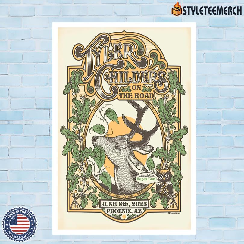Tyler Childers Phoenix AZ Tour Poster June 2025 3 Tyler Childers Phoenix AZ Tour Poster June 2025