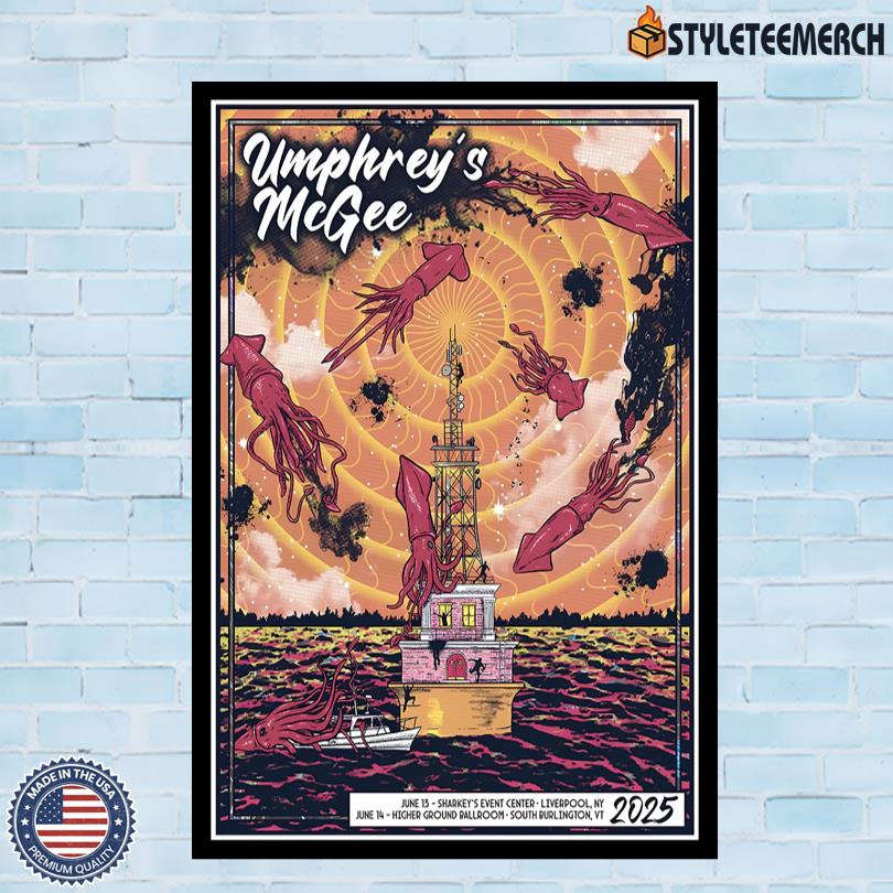 Umphreys McGee Live June 13-14 2025 Poster 10 Umphreys McGee Live June 13-14 2025 Poster