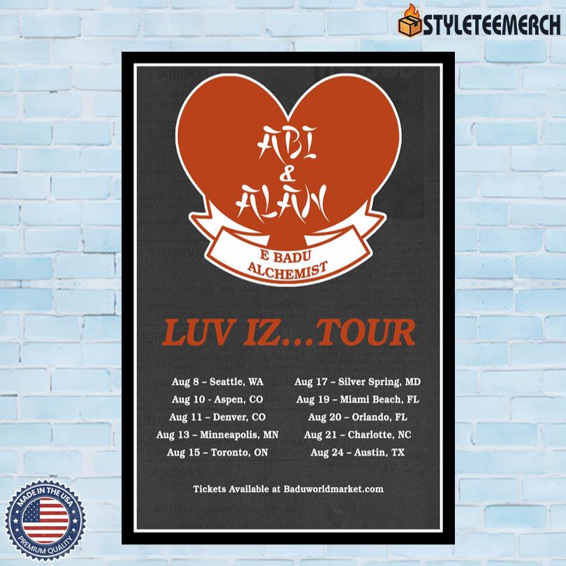 USA Tour 2025 Abi & Alan Poster 4 USA Tour 2025 Abi & Alan Poster