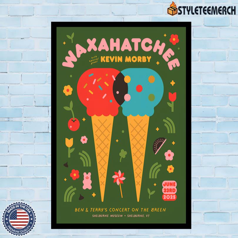 Waxahatchee Shelburne VT Event Poster June 23 2025 4 Waxahatchee Shelburne VT Event Poster June 23 2025