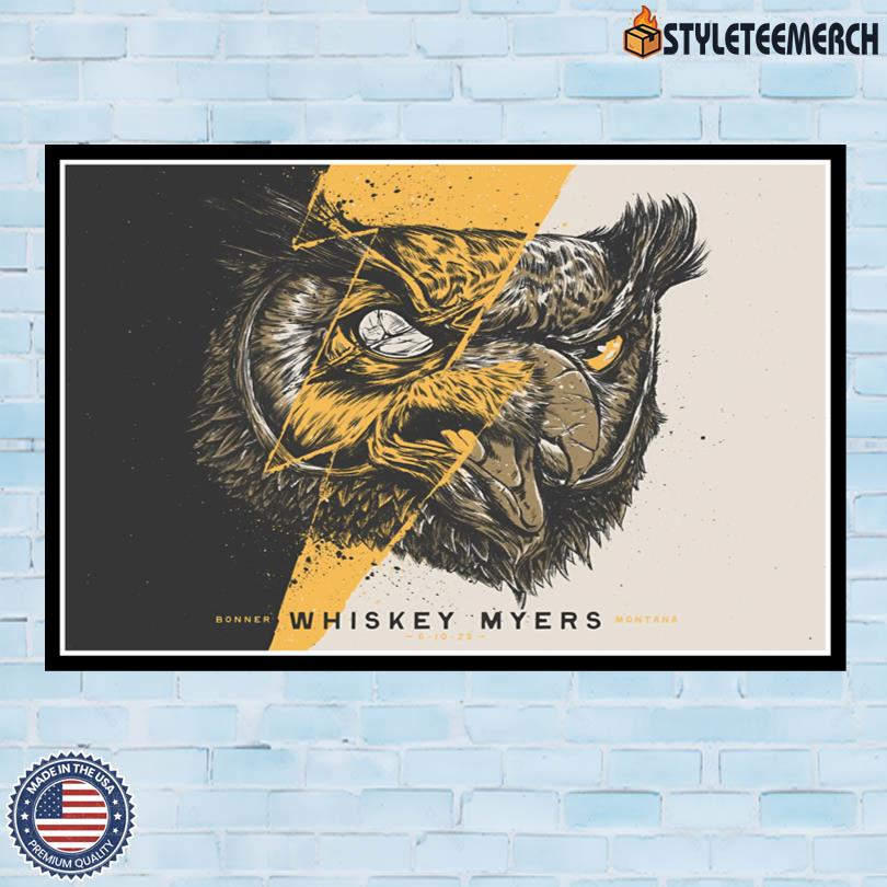 Whiskey Myers Bonner MT 2025 Show Print Poster 4 Whiskey Myers Bonner MT 2025 Show Print Poster