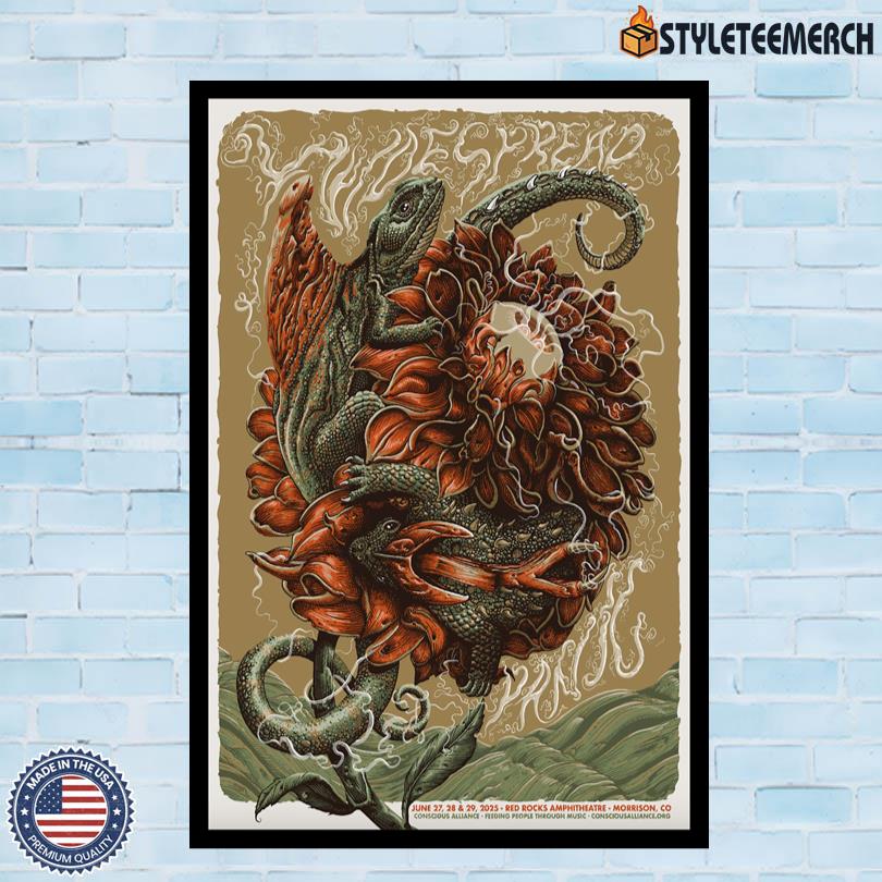Widespread Panic June 27-29 2025 Morrison CO Tour Poster 4 Widespread Panic June 27-29 2025 Morrison CO Tour Poster