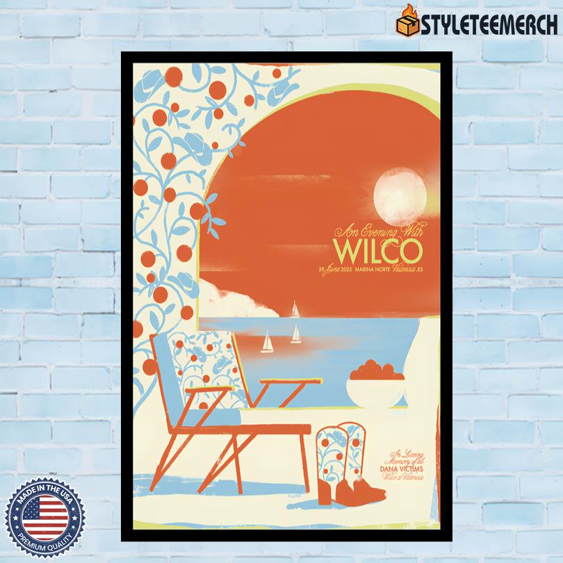 Wilco Concert At Marina Norte Valencia June 29 2025 Poster 4 Wilco Concert At Marina Norte Valencia June 29 2025 Poster