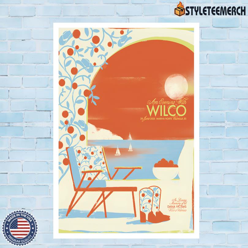 Wilco Valencia, ES June 29 2025 Limited Edition Poster