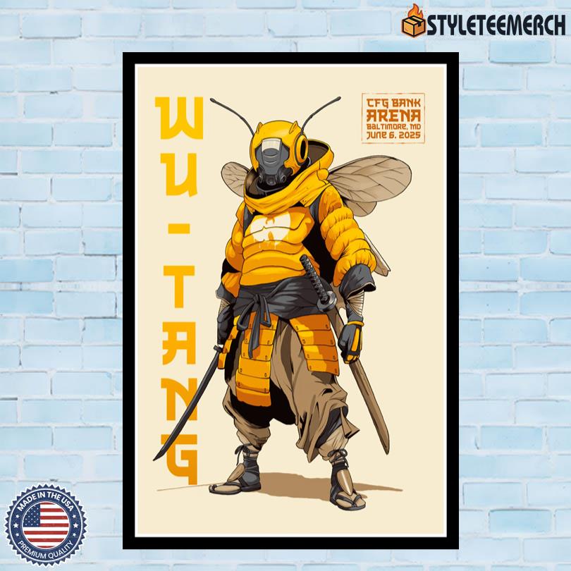 Wu-Tang Clan CFG Bank Arena Baltimore June 6 2025 Tour Poster