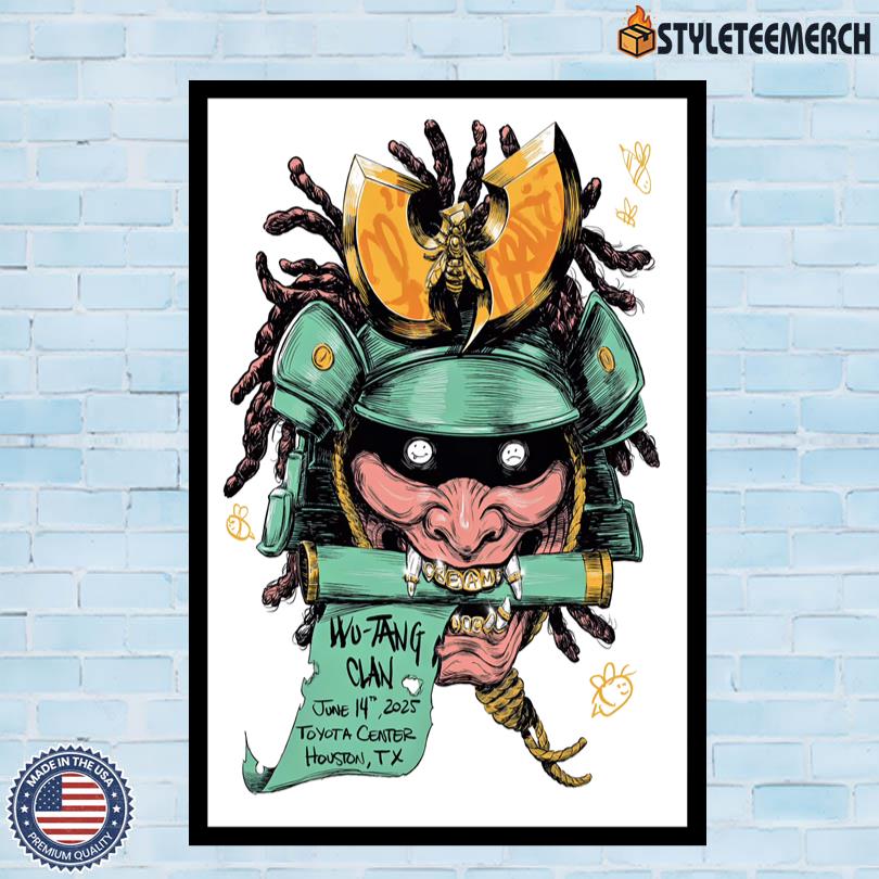 Wu-Tang Clan Concert Houston Toyota Center Jun 14 2025 Poster 4 Wu-Tang Clan Concert Houston Toyota Center Jun 14 2025 Poster