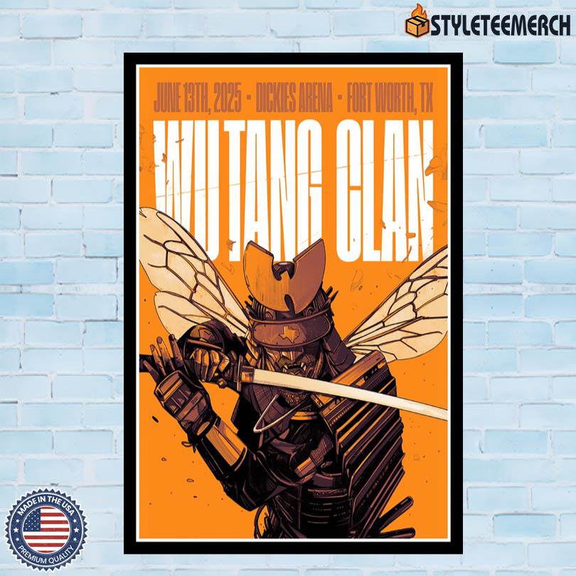 Wu-Tang Clan Fort Worth, TX Event Poster June 13th 2025 4 Wu-Tang Clan Fort Worth, TX Event Poster June 13th 2025