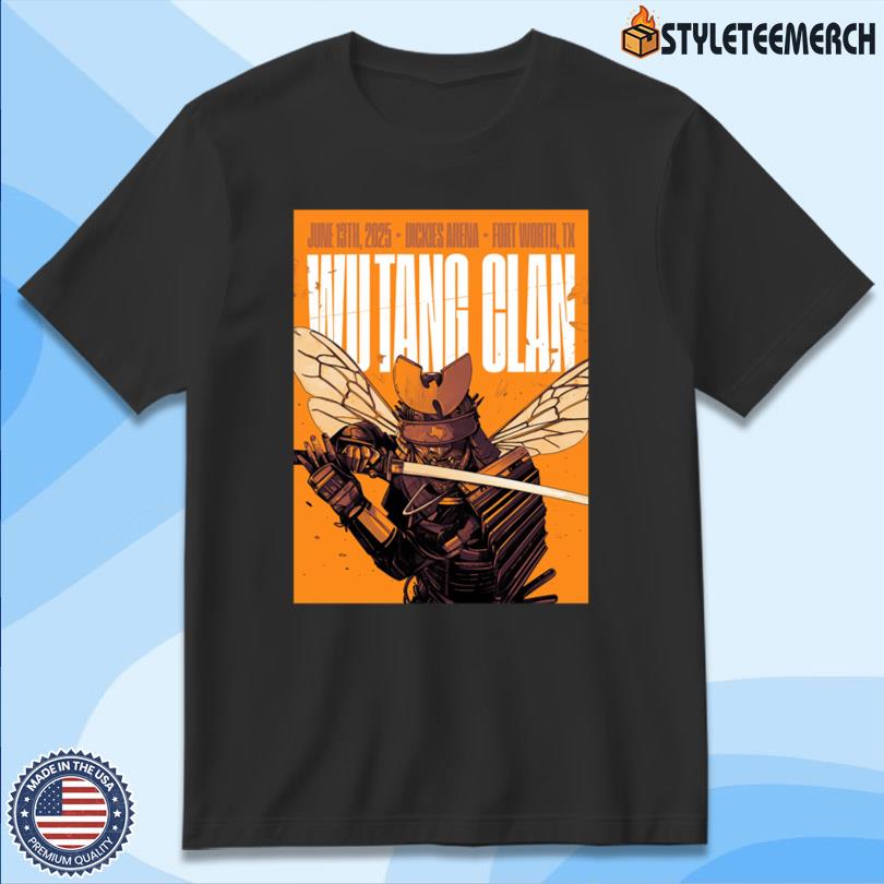 Wu-Tang Clan Fort Worth, TX Event T-Shirt June 13th 2025