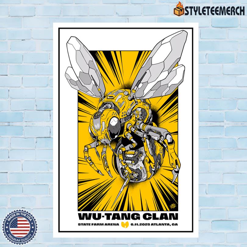 Wu-Tang Clan June 11 2025 Atlanta Tour Print Poster 4 Wu-Tang Clan June 11 2025 Atlanta Tour Print Poster