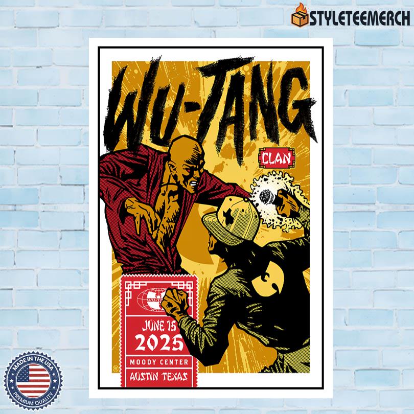 Wu-Tang Clan June 15 2025 Austin TX Poster 10 Wu-Tang Clan June 15 2025 Austin TX Poster