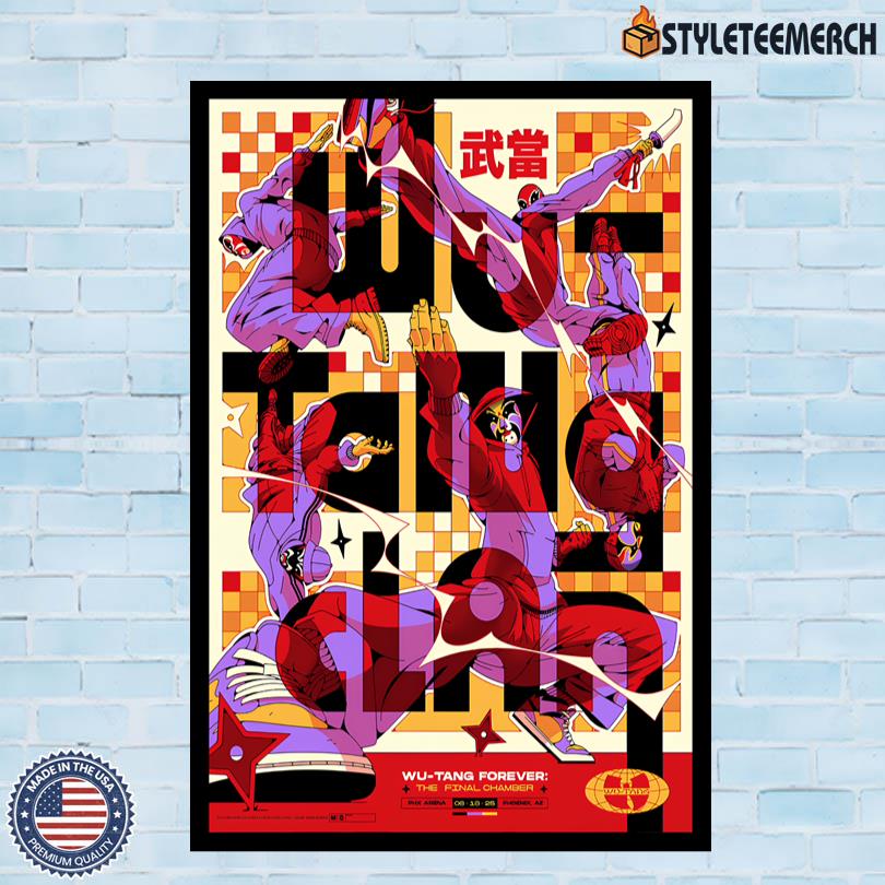 Wu-Tang Clan June 18 2025 Phoenix, AZ Show Poster 4 Wu-Tang Clan June 18 2025 Phoenix, AZ Show Poster