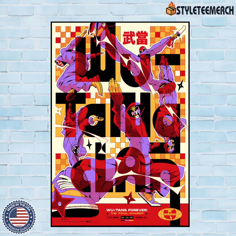 Wu-Tang Clan June 18 2025 PHX Arena Phoenix, AZ Official Poster 4 Wu-Tang Clan June 18 2025 PHX Arena Phoenix, AZ Official Poster