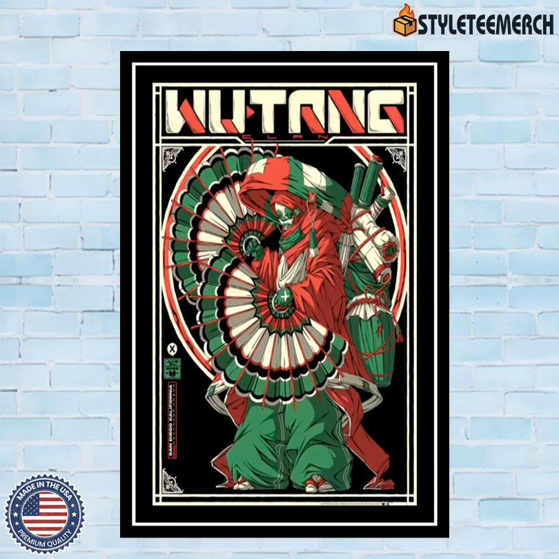 Wu Tang Clan June 21 2025 Pechanga Arena San Diego Concert Poster 4 Wu Tang Clan June 21 2025 Pechanga Arena San Diego Concert Poster