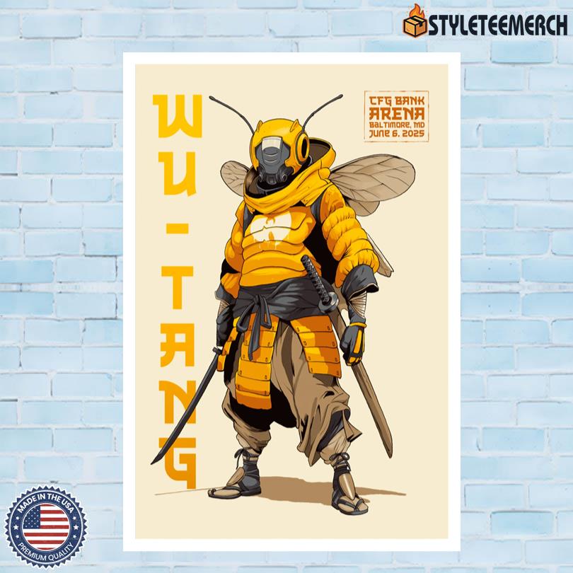 Wu-Tang Clan June 6 2025 Baltimore MD Concert Poster 3 Wu-Tang Clan June 6 2025 Baltimore MD Concert Poster