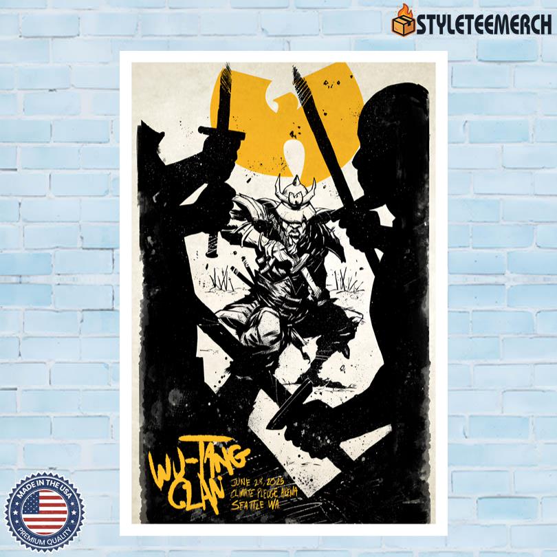 Wu-Tang Clan Live At Climate Pledge Arena Seattle June 28 2025 Poster 4 Wu-Tang Clan Live At Climate Pledge Arena Seattle June 28 2025 Poster