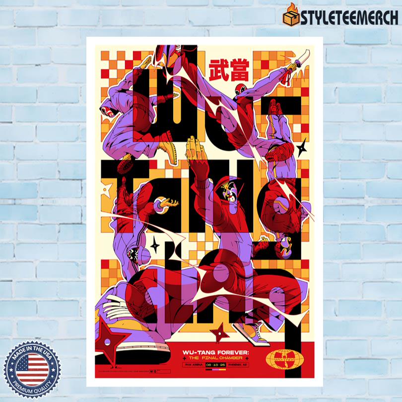 Wu-Tang Clan Merch Phoenix, AZ June 18 2025 Poster 4 Wu-Tang Clan Merch Phoenix, AZ June 18 2025 Poster