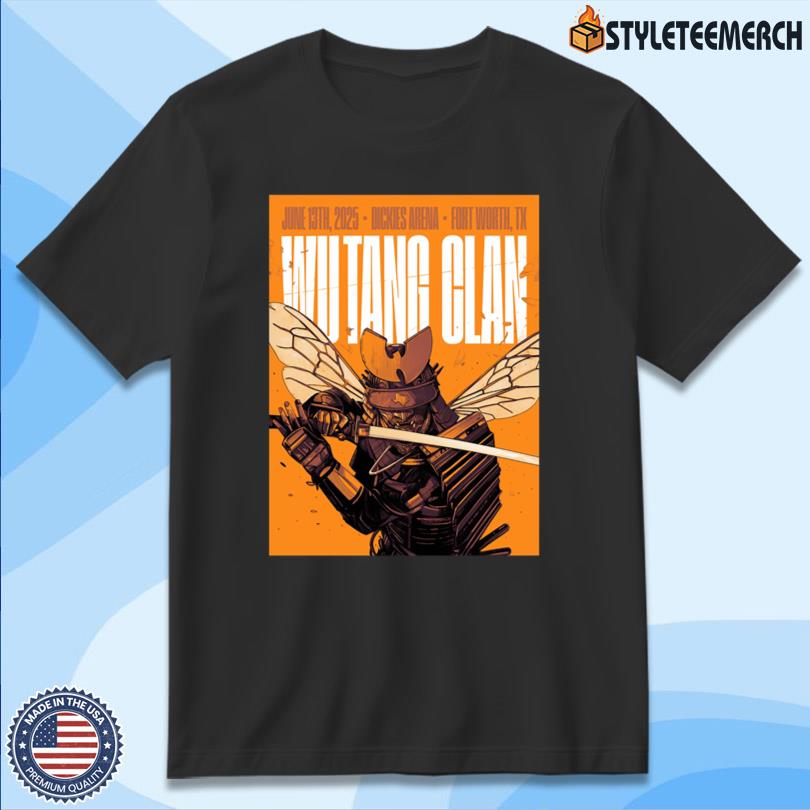Wu-Tang Clan T-Shirt June 13 2025 Fort Worth, TX Show 4 Wu-Tang Clan T-Shirt June 13 2025 Fort Worth, TX Show