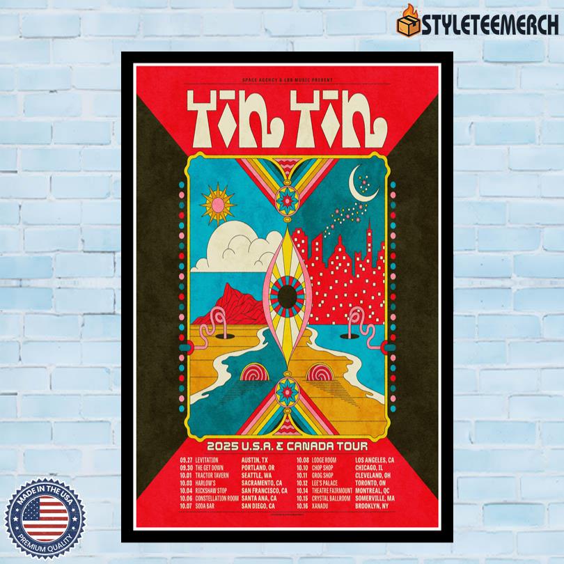 Yin Yin Band Poster USA & Canada 2025 Tour 4 Yin Yin Band Poster USA & Canada 2025 Tour