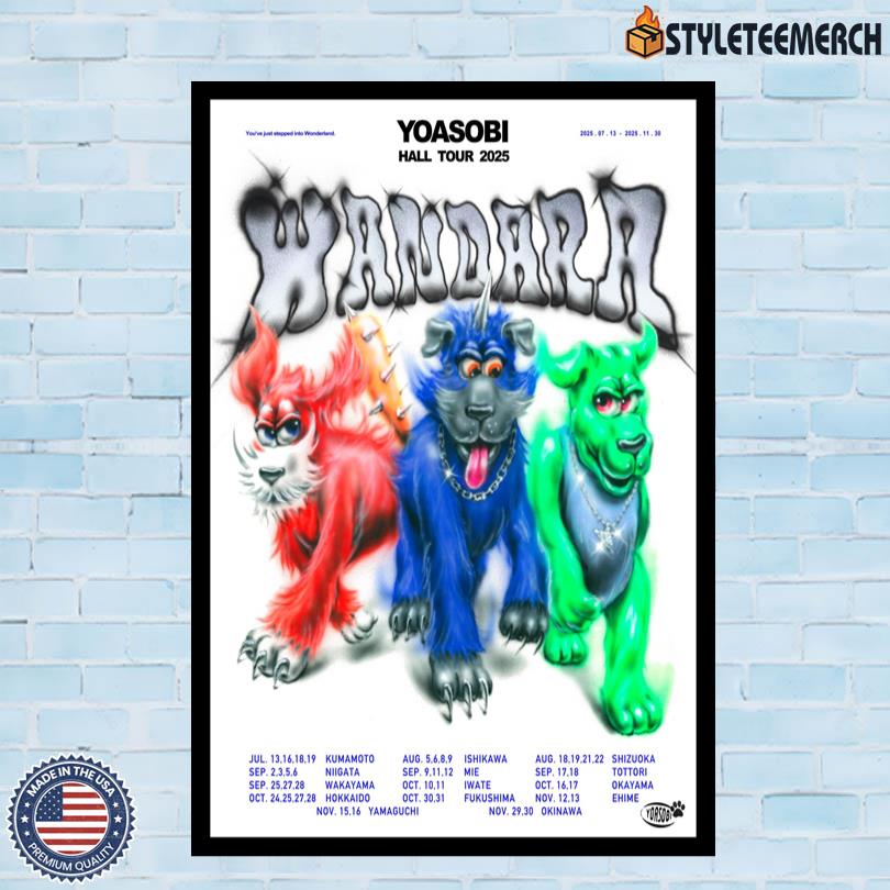 Yoasobi Hall Tour 2025 Wandara Poster 4 Yoasobi Hall Tour 2025 Wandara Poster