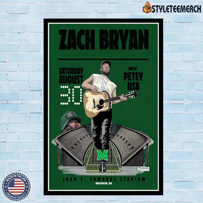 Zach Bryan At Marshall University August 30 2025 Poster 4 Zach Bryan At Marshall University August 30 2025 Poster