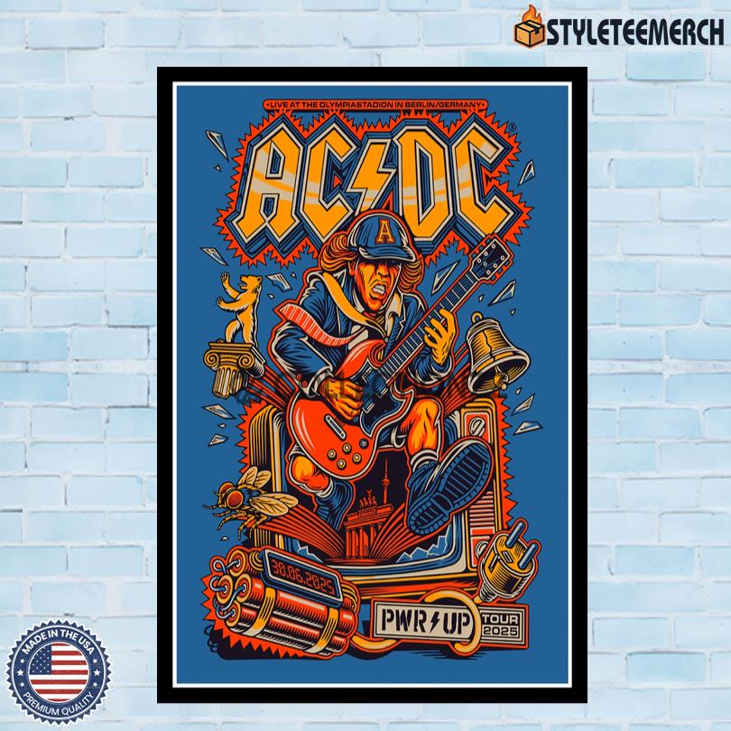AC DC Berlin, Germany Poster Limited Edition 10 AC DC Berlin, Germany Poster Limited Edition