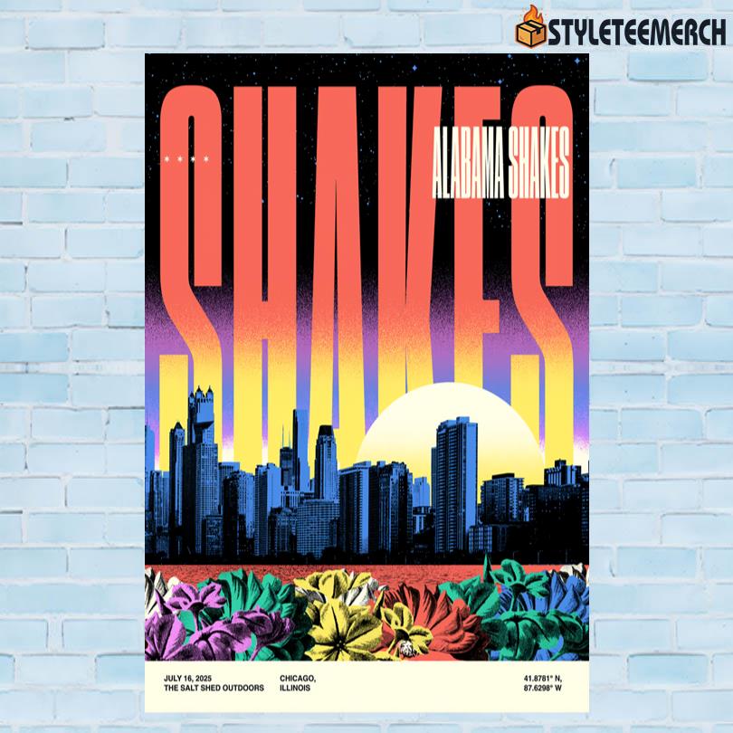 Alabama Shakes Concert Poster Chicago 10 Alabama Shakes Concert Poster Chicago