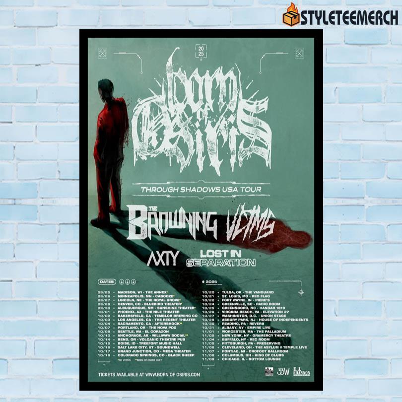 Born Of Osiris Concert Poster USA Poster 10 Born Of Osiris Concert Poster USA Poster