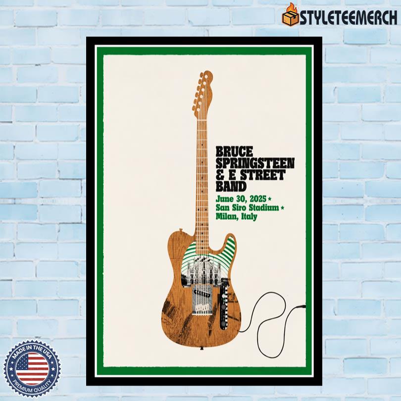 Bruce Springsteen & E Street Band Milan, Italy Poster Limited Edition 10 Bruce Springsteen & E Street Band Milan, Italy Poster Limited Edition
