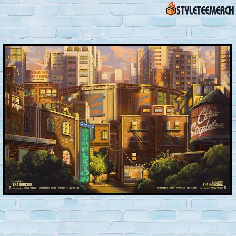 Chris Stapleton Jul 25-26 2025 New York NY Poster 10 Chris Stapleton Jul 25-26 2025 New York NY Poster