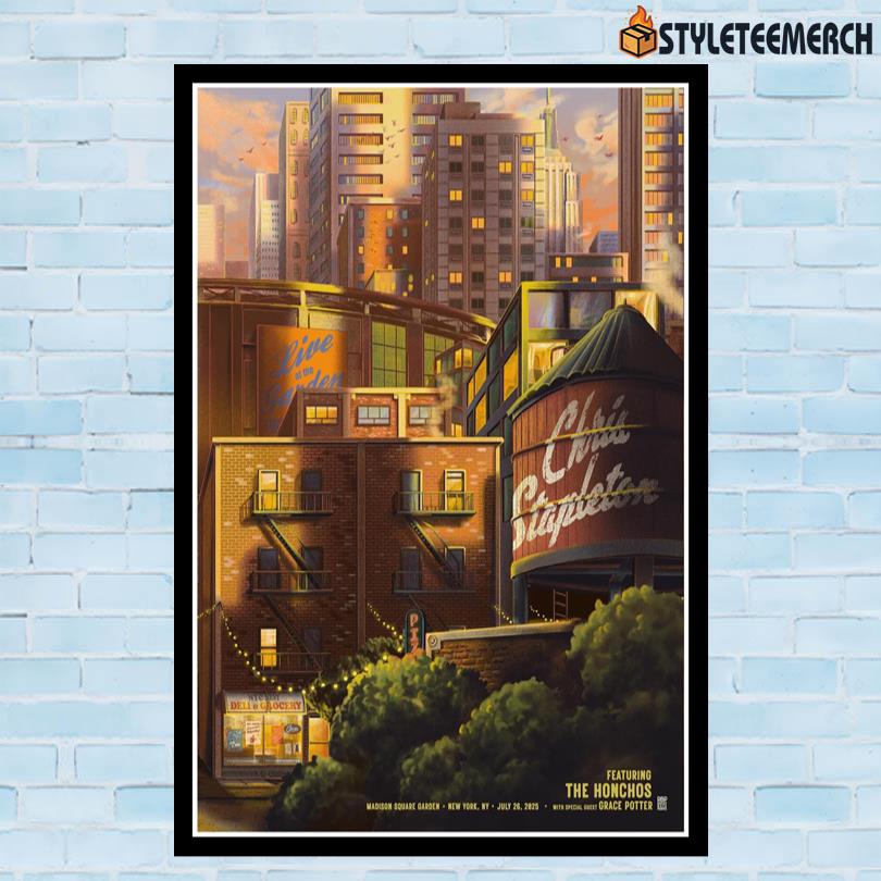 Chris Stapleton July 26 2025 New York NY Tour Poster 10 Chris Stapleton July 26 2025 New York NY Tour Poster