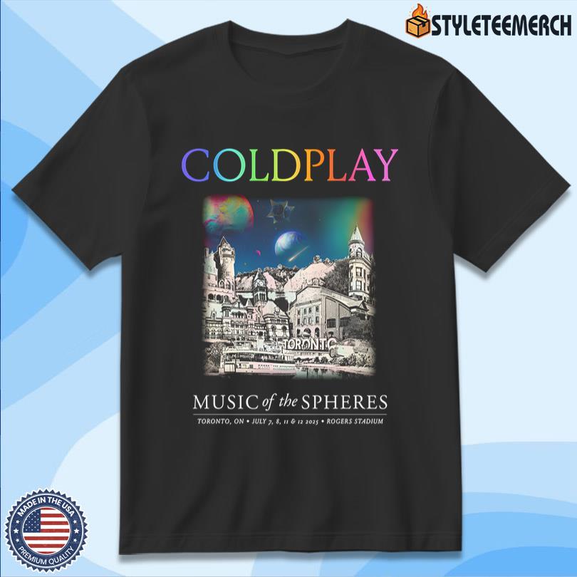 Coldplay 2025 Toronto ON Tour Shirt Rogers Stadium 10 Coldplay 2025 Toronto ON Tour Shirt Rogers Stadium