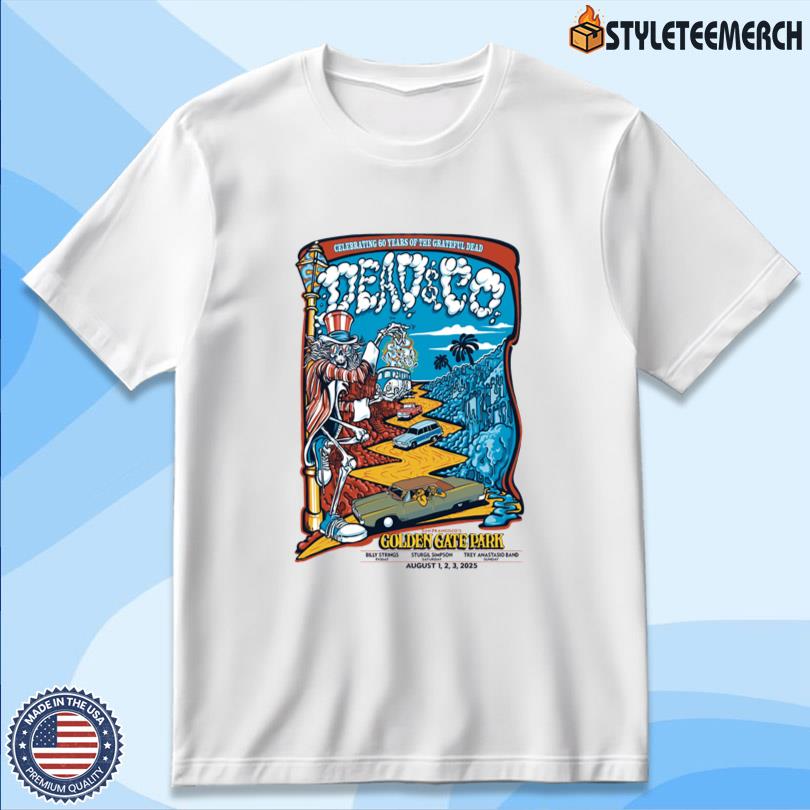 Dead & Company Celebrating 60 Years of the Grateful Deads Tee 10 Dead & Company Celebrating 60 Years of the Grateful Deads Tee