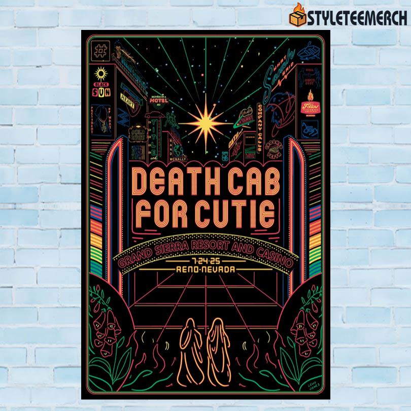 Death Cab For Cutie 2025 Concert Poster 10 Death Cab For Cutie 2025 Concert Poster