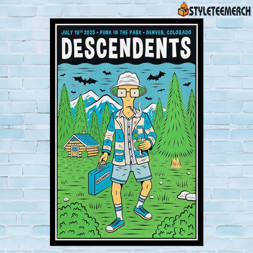 Descendents July 19 2025 Punk In The Park Denver, CO Poster 10 Descendents July 19 2025 Punk In The Park Denver, CO Poster