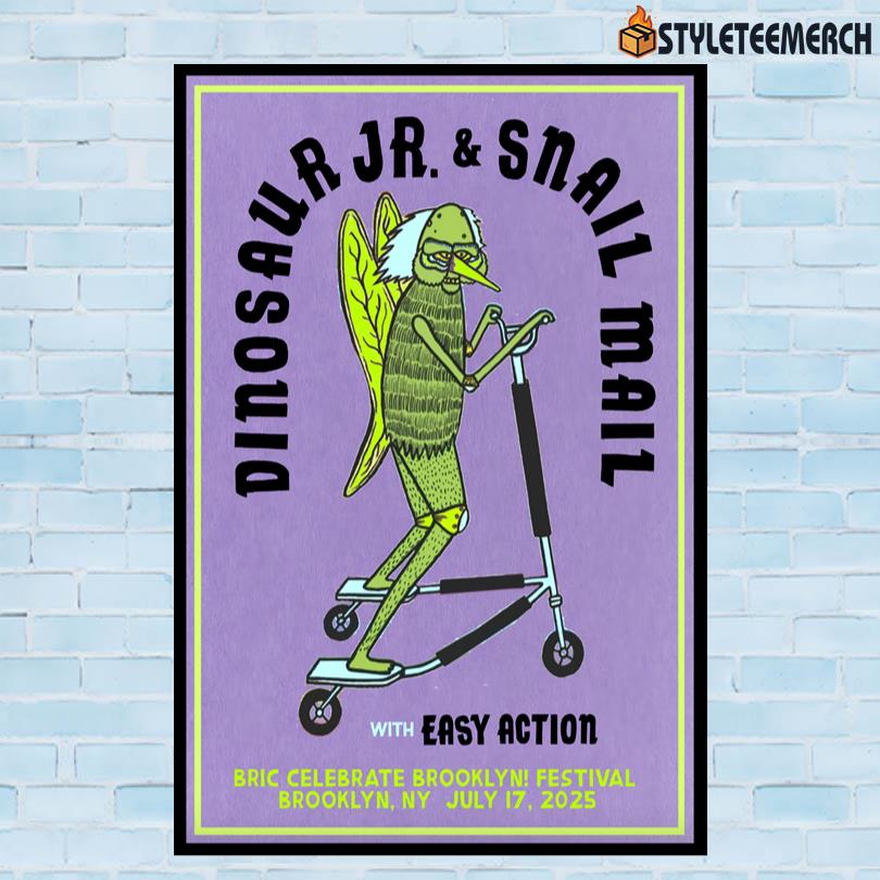 Dinosaur JR. And Snail Mail Jul 17 2025 Brooklyn, NY Poster 10 Dinosaur JR. And Snail Mail Jul 17 2025 Brooklyn, NY Poster