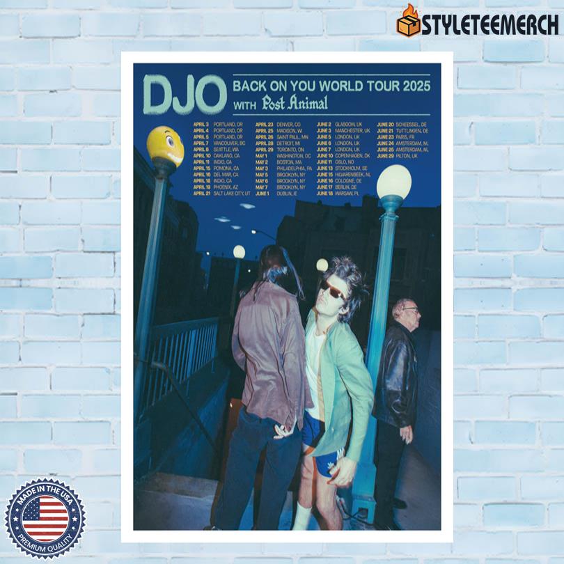 DJO Back On You World Tour 2025 Official Poster 4 DJO Back On You World Tour 2025 Official Poster