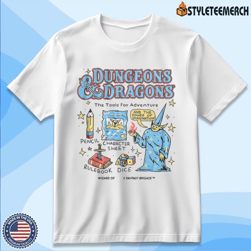 Dungeons & Dragons The Tools For Adventure Tee Official 10 Dungeons & Dragons The Tools For Adventure Tee Official