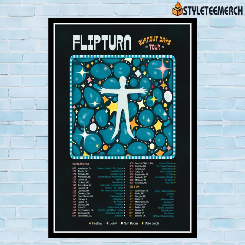 Flipturn 2025 Concert Art Print 10 Flipturn 2025 Concert Art Print