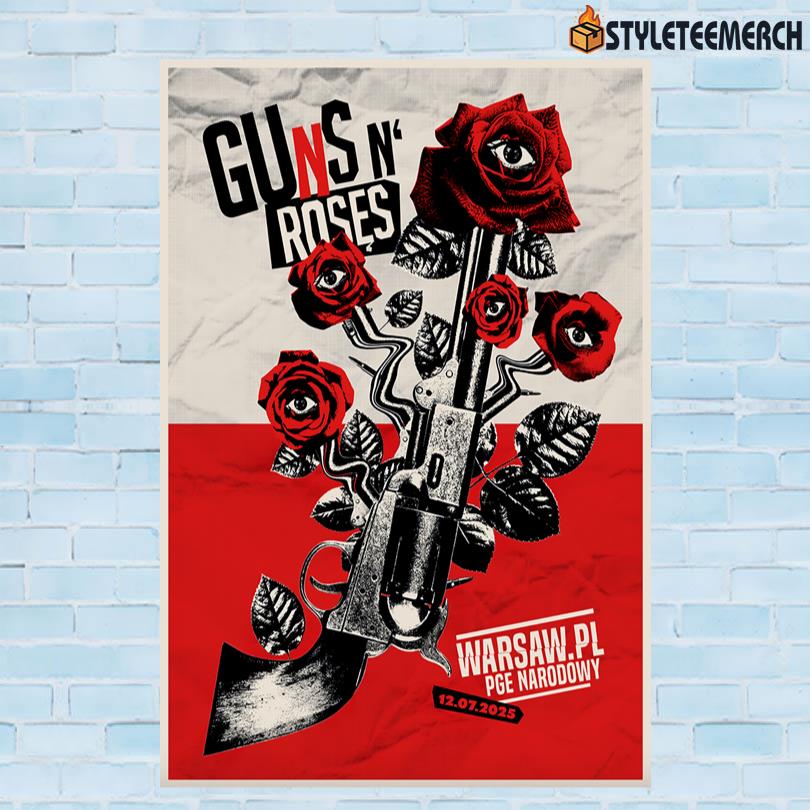 Guns N Roses July 12 2025 PGE Narodowy Warsaw, PL Poster 10 Guns N Roses July 12 2025 PGE Narodowy Warsaw, PL Poster
